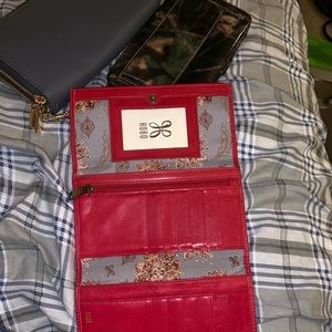 Hobo red wallet used